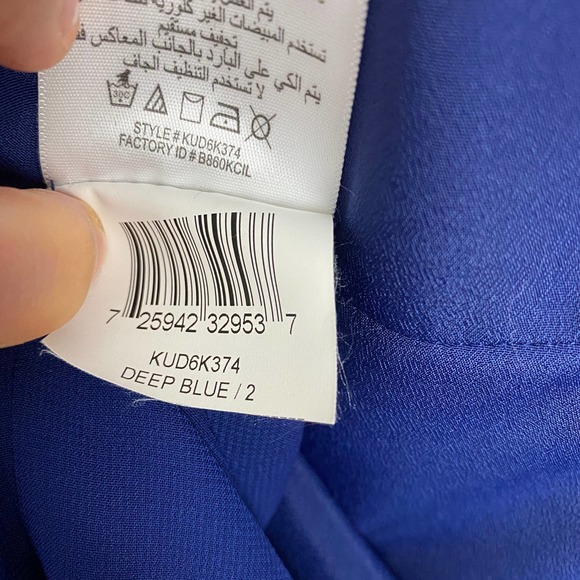 BCBGeneration Deep Blue and Black Sleeveless Sheath Dress Size 2 - Picture 9 of 10